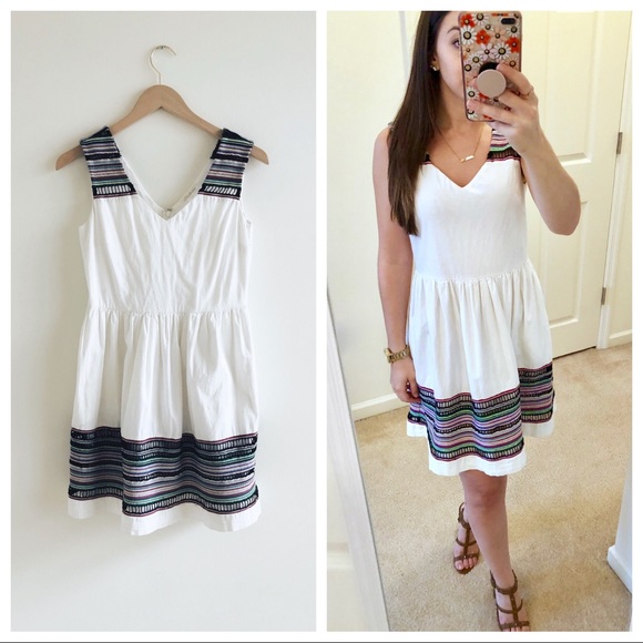 Shoshanna Dresses & Skirts - SHOSHANNA Embroidered Fit and Flare Dress